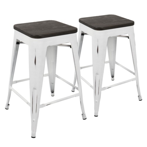 Oregon 24" Fixed-height Counter Stool - Set Of 2